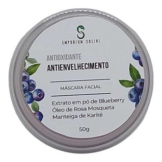 Máscara Facial de Argila Roxa com Extrato de Blueberry e Oleo Rosa Mosqueta