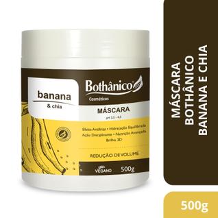 Máscara Hidratante Banana E Chia 500g Bothânico Cosméticos