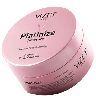 Máscara Matização de Cabelos Loiros e Grisalhos Platinize Vizet 240gr