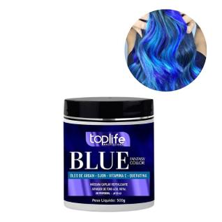 Máscara Matizadora Tonalizante Blue 500g Toplife