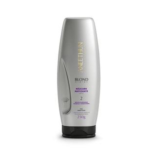 Máscara Matizante Blond System 250g Aneethun Brilho Platinado Hidratação Recuperação Cabel