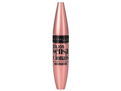 Máscara para Cílios Maybelline Sensacionais Efeito Leque À Prova D'água Preto