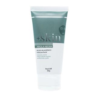 Mascara para limpeza facial Argila Negra e Acido Hialuronico - Remove Cravos e Retira Célu