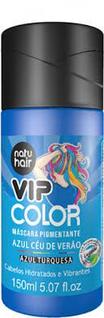 Máscara Pigmentante Vip Color Azul Céu de Verão Natuhair (Azul Turquesa) 150ml