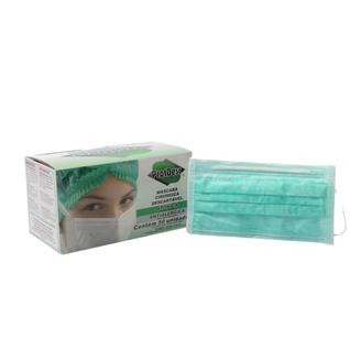 Mascara protdesc tripla cirurgica verde ( cx 50 pç )