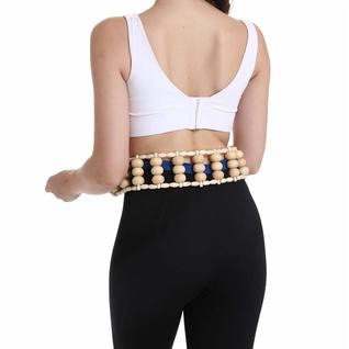 Massage Roller Rope Wood Back Therapy para alívio da celulite