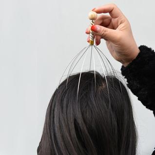 Massageador/Coçador Capilar P/ Relaxar e Fortalecer os Fios