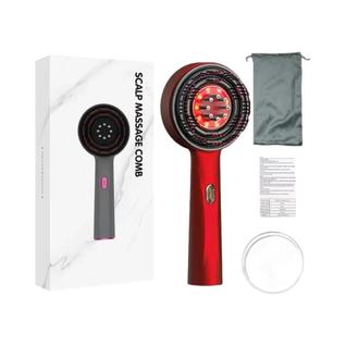 Massageador De Couro Cabeludo Com Terapia De Luz Vermelha, 3 Modos, Vibração Elétrica, Pen