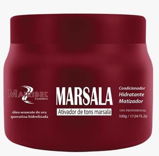 Matizador Condicionador Vinho Marsala Intenso 500g Mairibel Mascara Hidratante