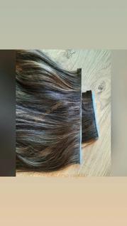 Mega hair fita adesiva invisível cabelo humano exclusivo 50cm 25g