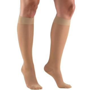 Meias de compressão Truform Sheer 15-20 mmHg na altura do joelho
