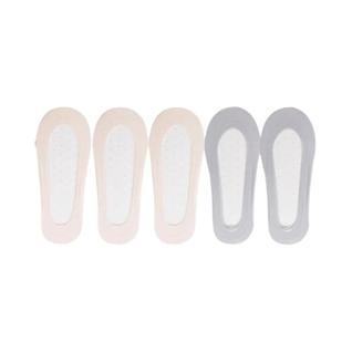 Meias Invisíveis Femininas De Algodão, 5 Pares, Corte Baixo, Antiderrapantes, Para Verão