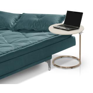 Mesa De Apoio Paty Regulável Base Aço Cobre estilo industrial Lorena Móveis