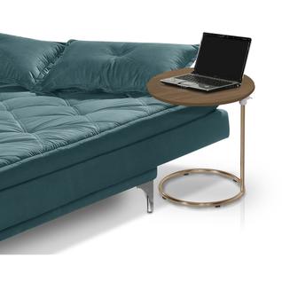 Mesa De Apoio Paty Regulável Base Aço Cobre estilo industrial Lorena Móveis