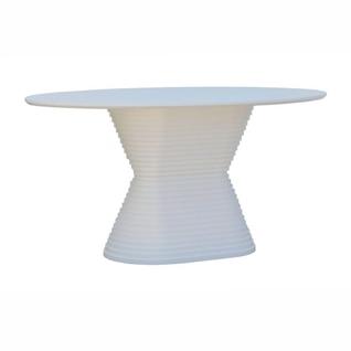 Mesa De Jantar Apollo Tampo Oval 160x90cm Branco