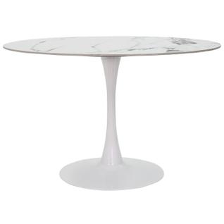Mesa Saarinen Tulipa Jantar Oval 120x80cm Tampo Marmorizado