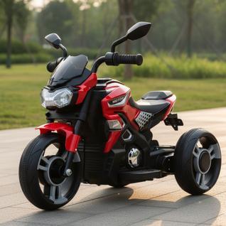 Mini Moto Elétrica Infantil 6V com Luzes e Pedal Elétrico
