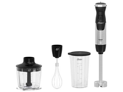 Mixer Power Oster Black Inox 3 em 1 Lâminas em Aço Inox 750W OMIX570 Preto 220V + 3 Acessó