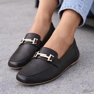 Mocassim Feminino Tamanho Especial 41 ao 44 Bico Quadrado Confortável