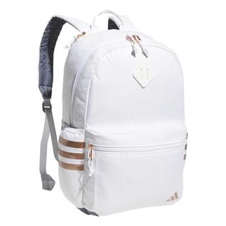 Mochila adidas 3-Stripe Classic para homens e mulheres branca/rosa