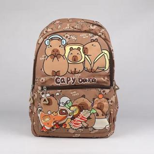 Mochila Escolar Capivara Adorável - Conforto e Estilo