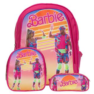 Mochila Escolar Menina Barbie Bolsa Criança Rosa Barata