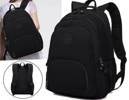 Mochila Feminina Nylon Estilosa Impermeavel Grande