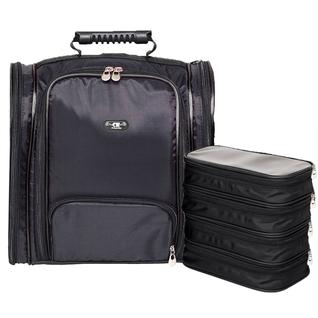 Mochila Organizadora Profissional 4 Necessaires Para Maquiagem Manicure Estetica Atendimen