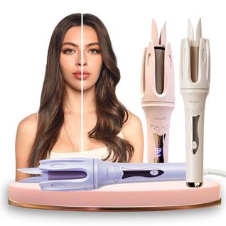 Modelador de Cachos Automático Antifrizz Painel de LED Aquecimento Rápido Cachos Definidos