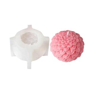 Molde De Silicone Para Vela Em Forma De Flor De Lótus, Ferramenta DIY Para Fazer Sabonete 