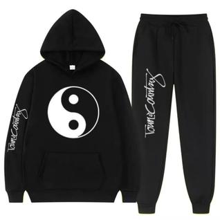 Moletom Canguru + Calça Jogger Tony Country Yin Yang Conjunto Unissex