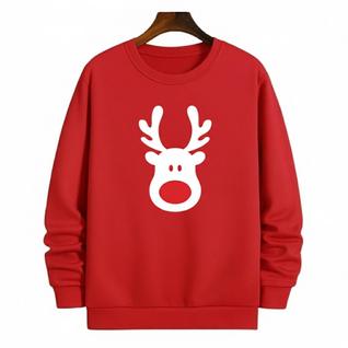 Moletom Christmas Rena Natalina  Tecido Macio  Conforto para o Fim de Ano