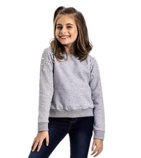 Moletom com Pérolas For Girl Tam.8 (forma menor)