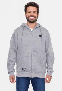 Moletom Ecko Fashion Basic Aberto Cinza Mescla Urbano