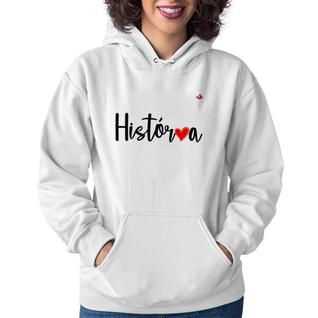 Moletom Feminino História por amor - Foca na Moda