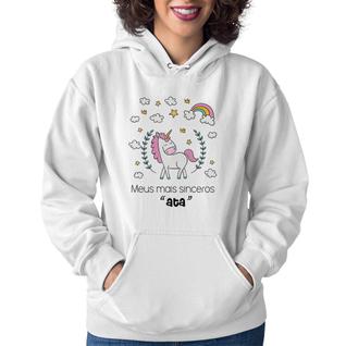 Moletom Feminino Meus mais sinceros "ata" - Foca na Moda