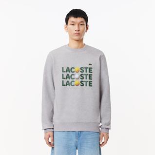 Moletom Lacoste masculino Clássico com Logo de Tênis Triplo