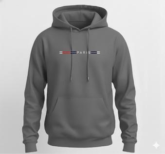 Moletom Visual Moderno Minimalista Estampa Paris Com Capuz