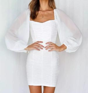 N-H2308-Vestido Festa Evento Luxo Franzido Ano Novo Tubinho Ag651