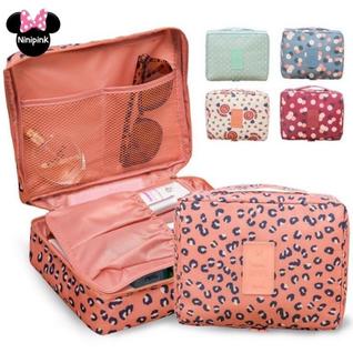Necessário Bolsa Maquiagem De Cosméticos Impermeável Portátil Multifuncional Para Viagem O