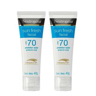 Neutrogena Protetor Solar Facial Sun Fresh FPS 70 Kit  2 Unidades