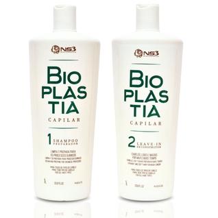 Ns3 Brasil Bioplastia Shampoo Preparador + Leave-in Reconstrutor