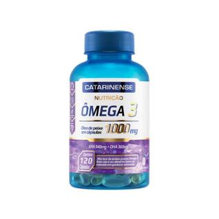 Nutrição Ômega 3 Óleo de Peixe em cápsulas em 1000mg Catarinense 120 Cápsulas