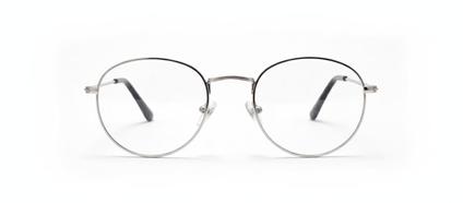 Óculos Armação Redonda Prata Luxo SPYLUX 19007C4 Redondo Clássico Moderno