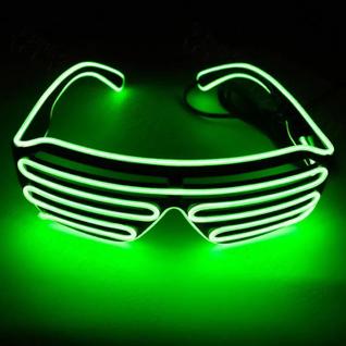 Óculos Com Fio De Neon Led Verde E Inversor - Longo Alcance Do Fio Para Usar Com Conforto 