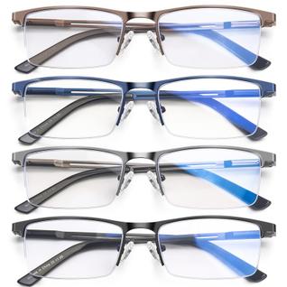 Óculos de leitura DAMIDEO Blue Light Blocking Metal para homens