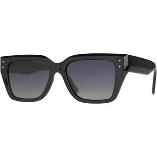 Óculos de Sol Feminino Formato Quadrado Cor Preto Lente Com Proteção UV400 Filtro Polariza