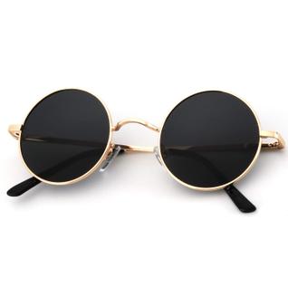 Óculos de sol KALIYADI de metal redondo polarizado UV400 45mm para homens e mulheres