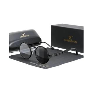 Óculos De Sol Redondos Polarizados Masculinos KINGSEVEN Estilo Vintage UV400 Steampunk Par