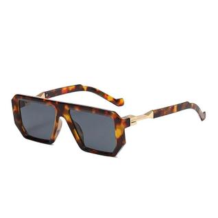 Óculos De Sol Retro Femininos Em Forma De Polígono UV400, Lentes Coloridas, Tendência De M